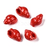 Handmade Printed Porcelain Beads Strand PORC-T133-01B-1