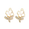 Alloy Rhinestone Enamel Pendants ENAM-K020-02C-2