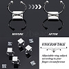 Unicraftale DIY Blank Square Cuff Ring Making Kit DIY-UN0005-39-5