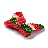 Christmas Theme Cloth Felt Fabric Alligator Hair Clip OHAR-R100-01F-4