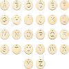 Unicraftale 26Pcs 26 Letters 304 Stainless Steel Charms STAS-UN0021-27G-1