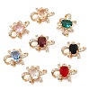 Glass Pendants with Rhinestone KK-Q777-09LG-1