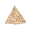 Golden Plated Triangle Shaped Wax Seal Brass Stamp Head STAM-K001-04G-03-2