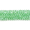 Transparent Electroplate Glass Beads Strands LS-EGLA-A039-T4mm-A24-1