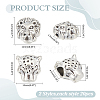 40Pcs 2 Styles Tibetan Style Alloy Beads FIND-ME0001-16-2