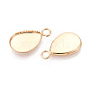 Brass Bezel Pendant Cabochon Settings KK-N276-02G-2
