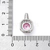 Brass Micro Pave Cubic Zirconia Pendants KK-Q047-01B-3