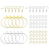 DIY Iron Ring Dangle Earring Making Kits DIY-YW0008-93-1
