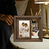 Valentine's Day Double Sided Wooden Rotating Photo Frames with DIY Word Heart Charm DJEW-WH0076-001-5