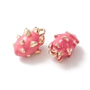 2Pcs Brass Enamel Charms KK-YW0001-76-2