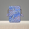 Chinese Style Brocade Drawstring Gift Blessing Bags PW-WG24924-03-1