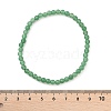 Natural Green Aventurine Beaded Stretch Bracelets BJEW-D446-A-34-6