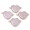 Natural Rose Quartz Links G-R469-04D-1