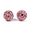 Polymer Clay Rhinestone Beads RB-H284-6MM-Half-223-3