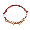 Nylon Thread Braided Beads Bracelets BJEW-TA00545-1