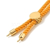 Half Finished Twisted Milan Rope Slider Bracelets FIND-G032-01G-02-4