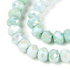 Anti-Tarnish Electroplate Rondelle Glass Beads Strands EGLA-T021-6mm-17-06-3