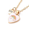 BFF/Best Friends Forever Alloy Pendant Necklaces NJEW-K124-01G-02-1