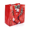 Rectangle Christmas No Woven Fabric Printed Tote Bags ABAG-P015-03B-3