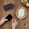 3Pcs 3 Styles Resin & Linen Photo Frame Jewelry Necklace Display Stands ODIS-OC0001-97-3
