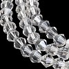 Transparent Electroplate Glass Beads Strands EGLA-A039-T2mm-B13-3