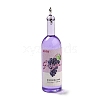 Transparent Resin Wine Bottle Pendants RESI-P030-01P-2