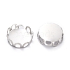 304 Stainless Steel Charms Cabochon Settings STAS-Y001-11P-3
