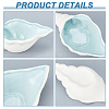 Shell Shape Porcelain Jewelry Plate AJEW-WH0010-77B-5