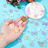 10Sets 200G Transparent Acrylic Frosted Beads FACR-HS0001-02B-3