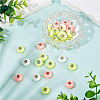 30Pcs Spray Painted Faceted Resin European Beads RESI-TADJ0001-05A-4