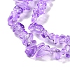 Spray Painted Transparent Glass Beads Strands X-GLAA-P060-01A-12-3