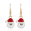 Simple Christmas Alloy Dangle Earrings LJ9715-7-1