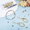 CREATCABIN 200Pcs 4 Colors Metallic Colours Glass Seed Beads SEED-CN0001-16-4