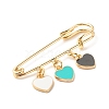 Triple Heart Enamel Charm Brooch JEWB-BR00065-02-2