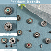 CRASPIRE 20 Sets 4 Colors Alloy Garment Collision Rivets FIND-CP0001-84-6