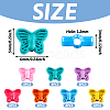 56Pcs 7 Colors Spray Painted Alloy Beads FIND-TA0002-99-3