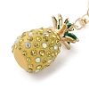 Pineapple Plastic with Rhinestone Pendant Keychain KEYC-G063-01A-3