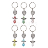 Glass & Alloy Keychain KEYC-JKC01150-1