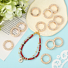 16Pcs Alloy Rhinestone Spring Gate Rings FIND-SP0004-52D-5