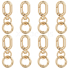 8Pcs Alloy Spring Gate Rings FIND-BBC0004-68-7