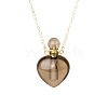 Natural Smoky Quartz Perfume Bottle Pendant Necklace PW-WG2A891-02-1