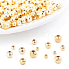 BENECREAT Brass Round Spacer Beads KK-BC0007-27-4