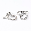 Brass Micro Pave Clear Cubic Zirconia Links ZIRC-J039-09P-2