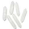 Olycraft 6Pcs Natural Quartz Crystal No Hole Double Terminated Points G-OC0004-04-1