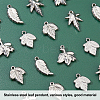 20Pcs 5 Style 201 Stainless Steel Pendants STAS-UN0030-22-6
