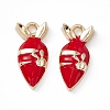 Alloy Enamel Pendants PALLOY-P287-12G-01-2