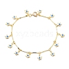 Brass Charm Bracelets BJEW-JB05476-1