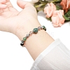 Natural Moss Agate Beaded Bracelets PW-WG17F1A-01-4