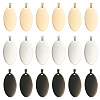 AHADERMAKER 18Pcs 3 Colors 201 Stainless Steel Pendants STAS-GA0001-44-1