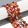 Natural Red Agatae Beads Strands G-C116-A50-01-1